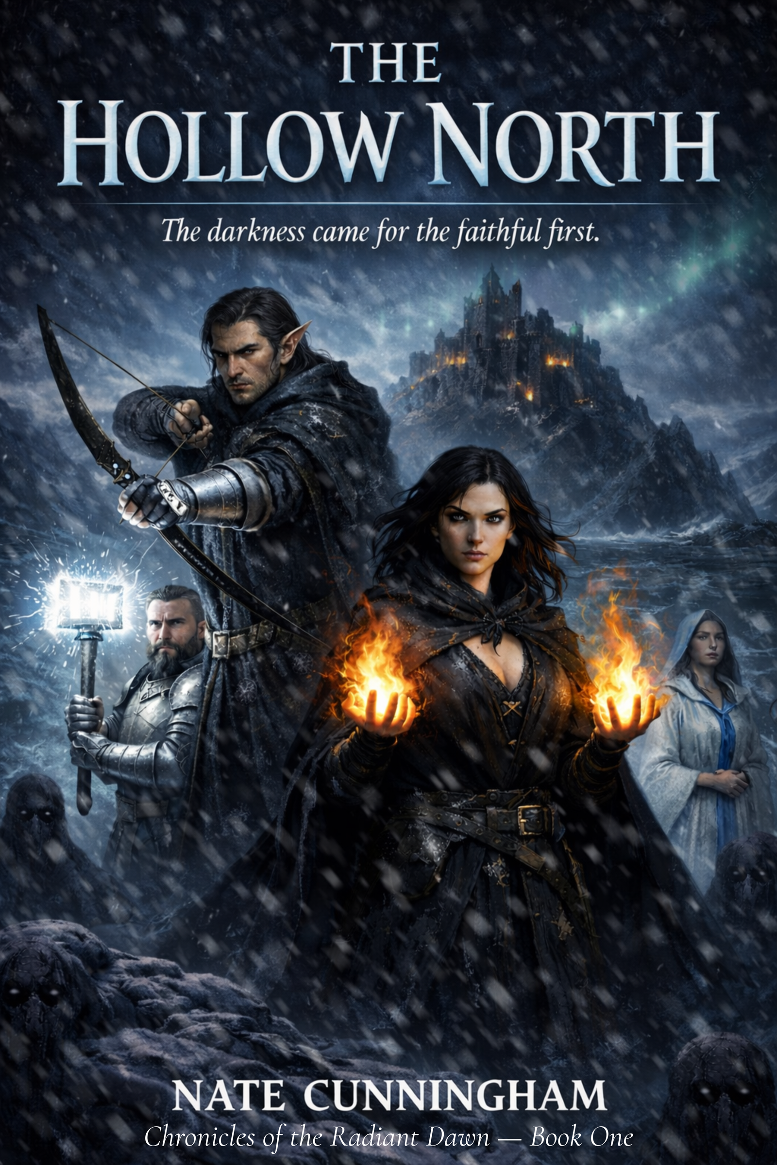 Cover of The Hollow North by Nate Cunningham - Chronicles of the Radiant Dawn fantasy series