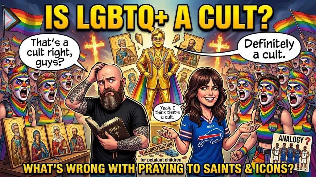 Is LGBTQ a Cult? What’s Wrong with Praying to Saints & Icons + Why Do I Believe in God?