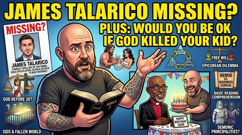 James Talarico Missing? Plus: Would You Be OK If God Killed Your Kid?